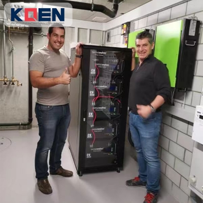 Système de stockage d'énergie solaire en rack de 20 kWh en Israël
